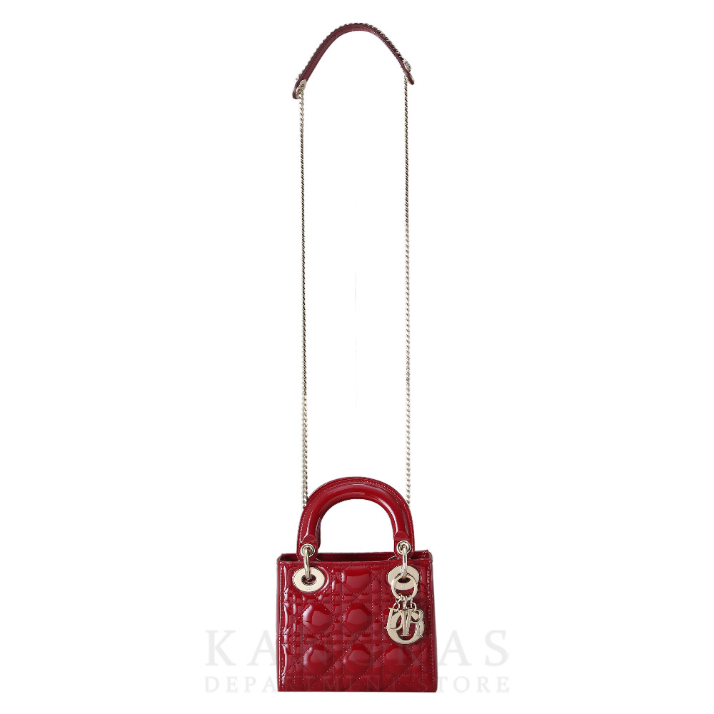 CHRISTIAN DIOR(USED)크리스찬디올 레이디디올 페이던트 미니 레드